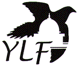 The YLF Logo, the CA State Captiol Building is printed over a flying bird.