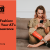 A woman with lower limb difference and a bright orange prosthetic sits on a couch scrolling through a phone. Under the Where it's AT logo, the text reads Accessible Fashion: Customizing Your AT's Default Appearance - abilitytools.org