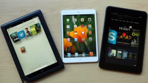 iPad mini, tablet, and nook