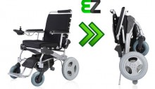 picture of the ez lite crusier poratble foldable lightweight power chair