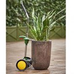 The Potted Plant Mover with 2 Wheels is transportation for potted plants for 8 inches to 30 inches tall.
