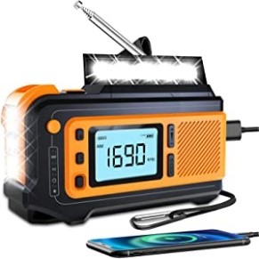 5000mAh Emergency 
Weather Solar Radio
